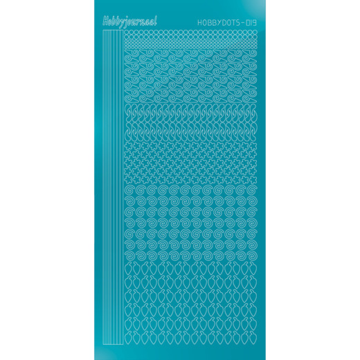 Hobbydots sticker 19 – Mirror Azure Blue