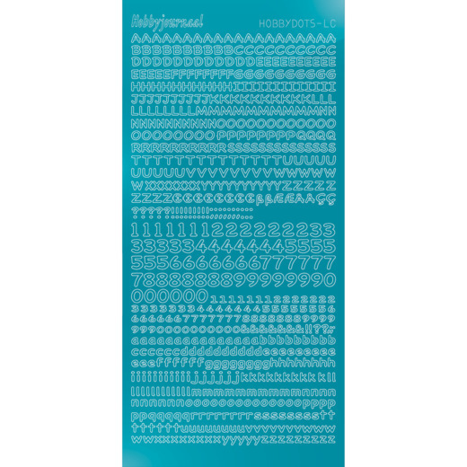 Hobbydots sticker LC – Mirror Azure Blue