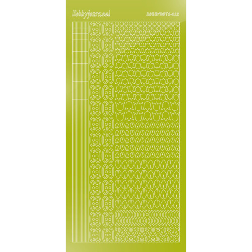 Hobbydots sticker 12 – Mirror Leaf Green