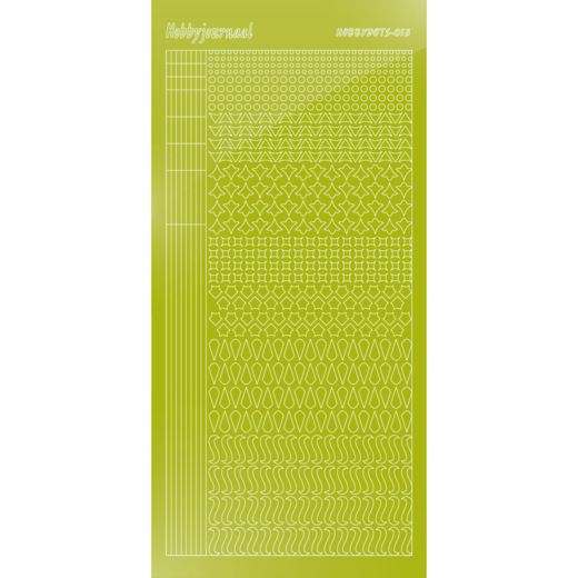 Hobbydots sticker 13 – Mirror Leaf Green