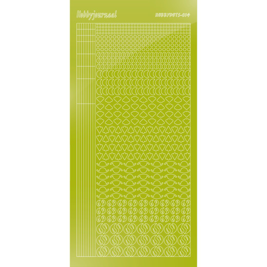 Hobbydots sticker 14 – Mirror Leaf Green