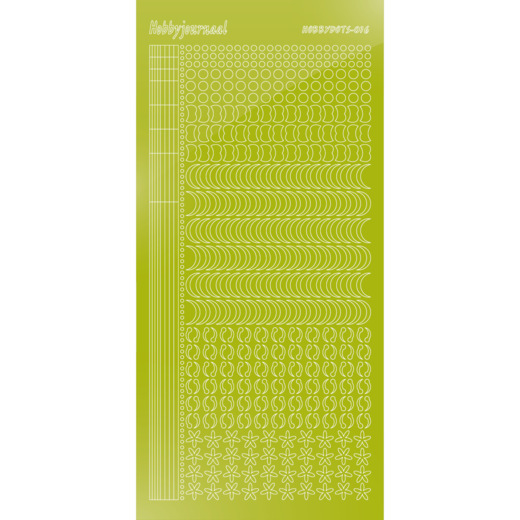 Hobbydots sticker 16 – Mirror Leaf Green