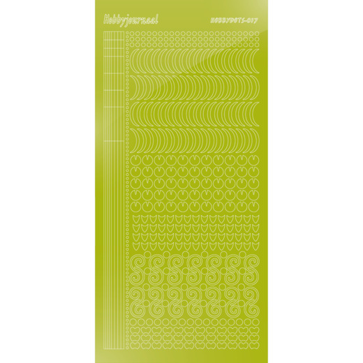 Hobbydots sticker 17 – Mirror Leaf Green