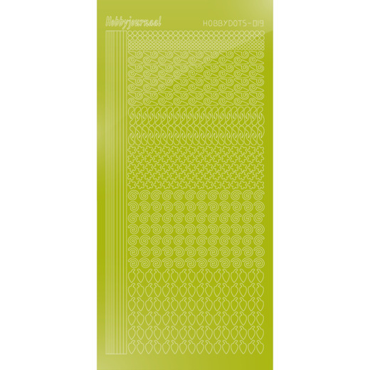 Hobbydots sticker 19 – Mirror Leaf Green