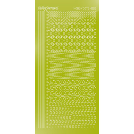 Hobbydots sticker 20 – Mirror Leaf Green