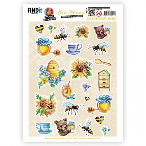 Push out – Yvonne Creations – Bee Honey – Small Elements A