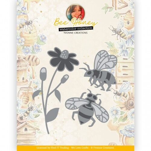 Dies – Yvonne Creations – Bee Honey – Bees
