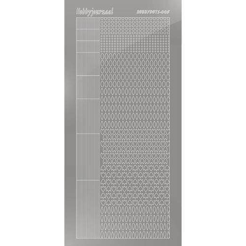 Hobbydots sticker – Mirror – Silver