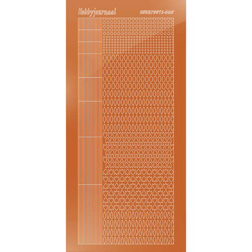 Hobbydots sticker – Mirror – Copper