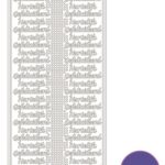 Hobbydots sticker - Mirror - Purple
