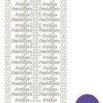 Hobbydots sticker - Mirror - Purple