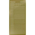 Hobbydots sticker - Mirror - Gold