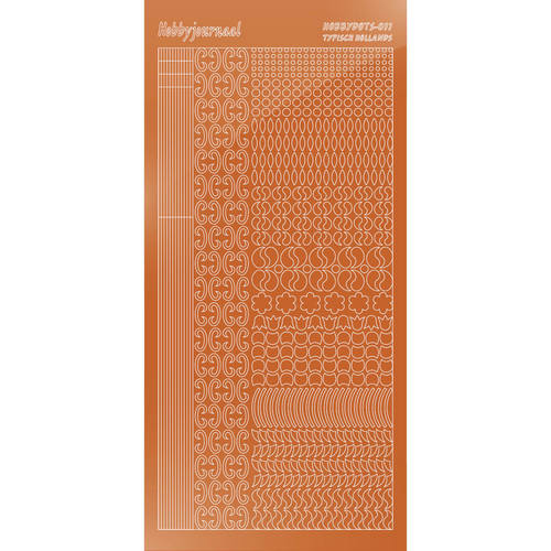 Hobbydots sticker – Mirror – Copper