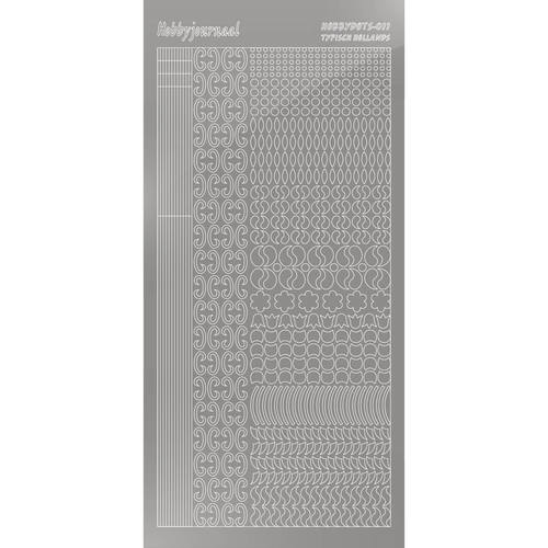 Hobbydots sticker – Mirror – Silver