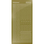 Hobbydots sticker - Mirror - Gold