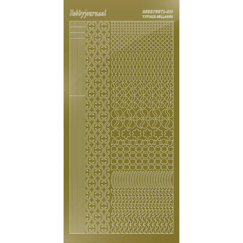 Hobbydots sticker – Mirror – Gold