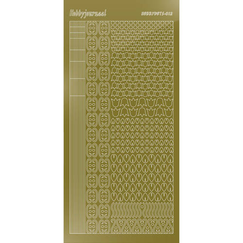 Hobbydots sticker – Mirror – Gold