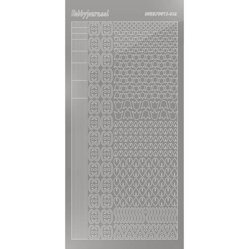 Hobbydots sticker – Mirror – Silver