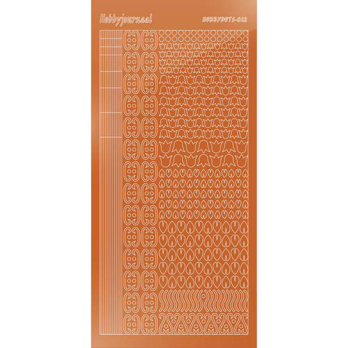 Hobbydots sticker – Mirror – Copper