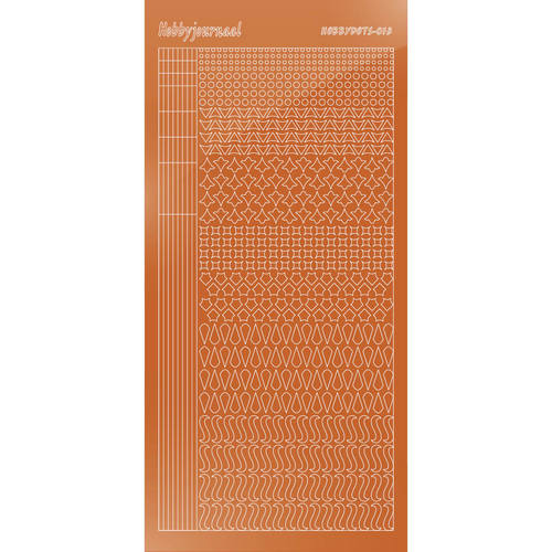 Hobbydots sticker – Mirror – Copper