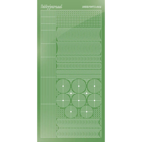 Hobbydots sticker – Mirror – Lime