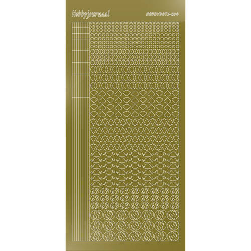 Hobbydots sticker – Mirror Gold