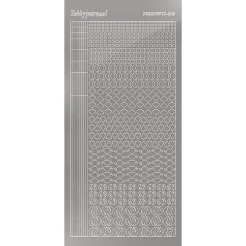 Hobbydots sticker – Mirror – Silver