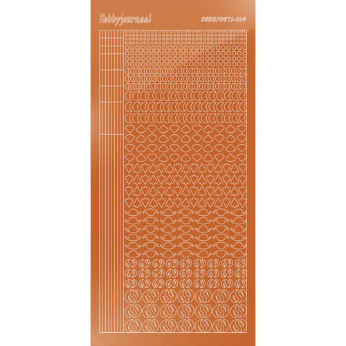 Hobbydots sticker – Mirror Copper