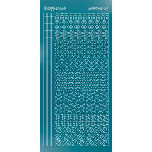 Hobbydots sticker – Mirror Turquoise