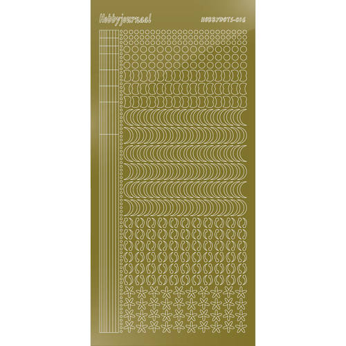 Hobbydots sticker – Mirror Gold