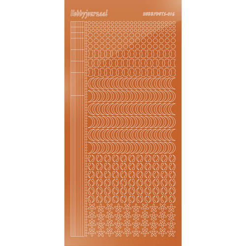 Hobbydots sticker – Mirror Copper