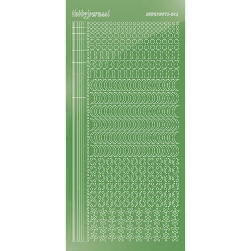 Hobbydots sticker – Mirror Lime