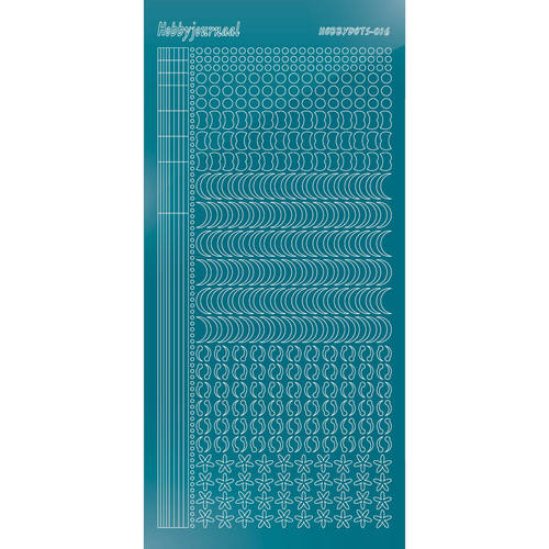 Hobbydots sticker – Mirror Turquoise