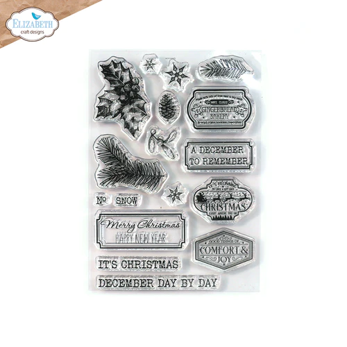 Clearstempel set – CS311 December to Remember – Elizabeth Craft Design