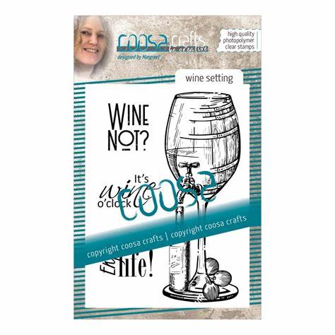 **-25%** Clear Stamps – Wine Setting – Coosa Crafts
