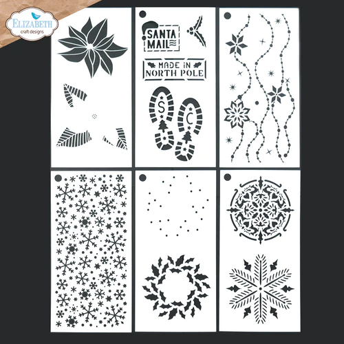 Mask/ Stencils – S050 Journal Stencils 2 – Elizabeth Craft Design