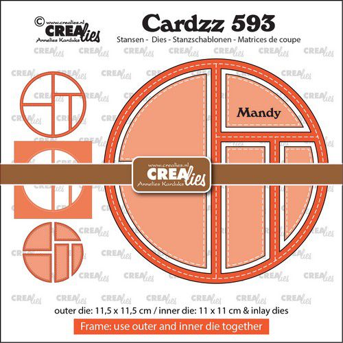 Crealies Cardzz Frame & inlay Mandy