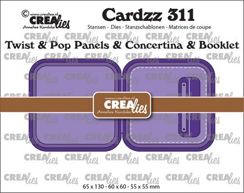 Crealies Cardzz Twist & pop up – mini boekje A