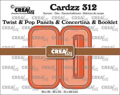 Crealies Cardzz Twist & pop up – mini boekje B