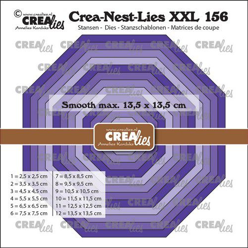 Crealies Crea-Nest-Lies XXL Achthoek glad