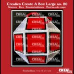 Crealies Create A Box Large Discobal  finished: