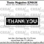 Crealies Texto Negativo Thank you - ENG (H)