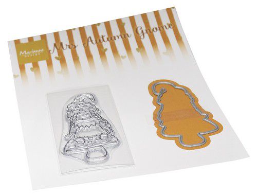 Marianne D Clear Stamps & dies Mrs. Herfst gnome