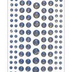 Marianne D Decoration Enamel dots - Glitter Nachtblauw