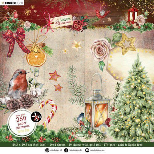 Studio Light Die Cut Block Magical Christmas nr.55