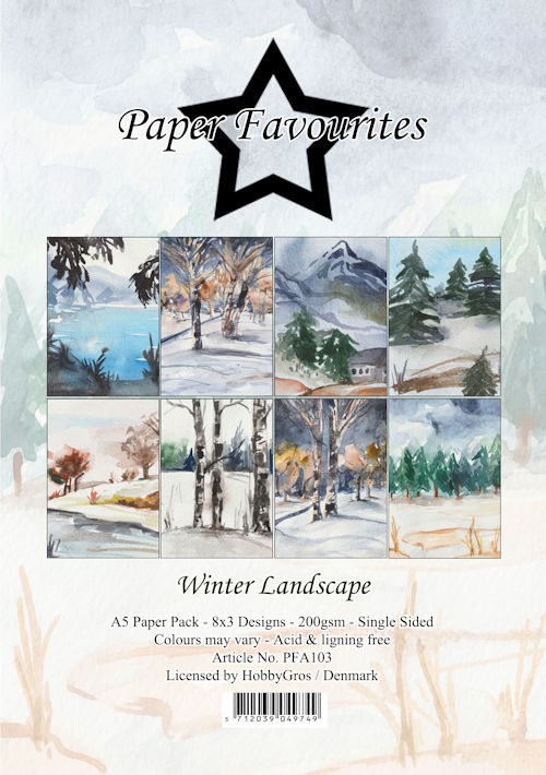 Paperpack –  Winter Landscape A5  – Paper Favourites