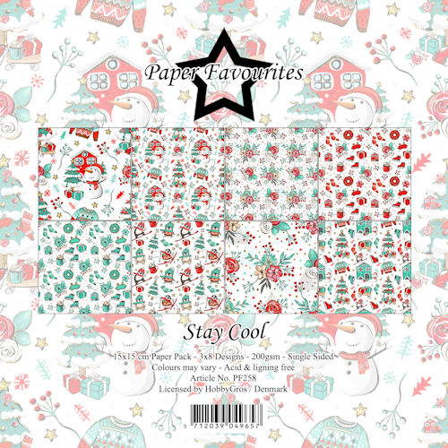 **laatste items -50%** Paperpack –  Stay Cool 15*15cm  – Paper Favourites