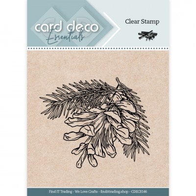 Card Deco Essentials Clear Stamps -Pine Cone