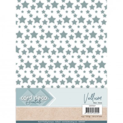 Vellum – Stars Green – Card Deco Essentials
