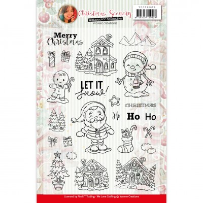 Clear Stamps – Yvonne Creations – Christmas Scenery